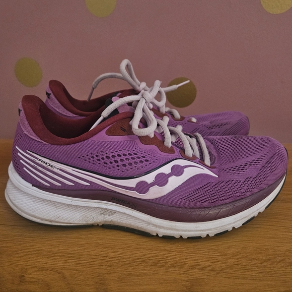 Women’s Saucony S10650-30 Ride 14 Sneakers in Razzle/Fairytale Size 7 - Picture 3 of 9